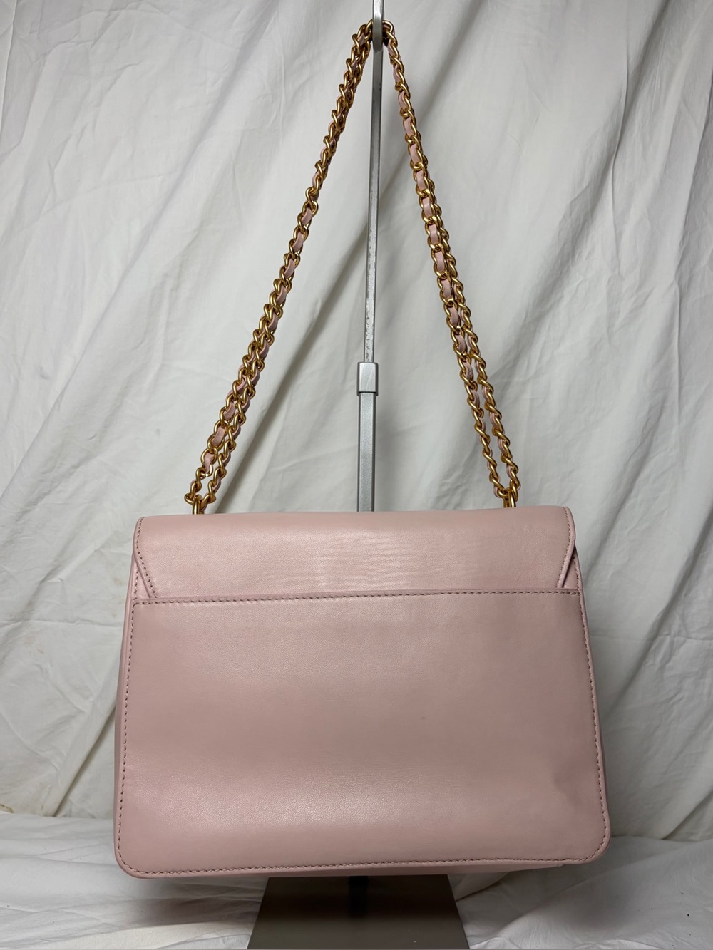 Tory Burch Britten Pink Leather Chain Shoulder Crossbody Bag - Picture 5 of 11